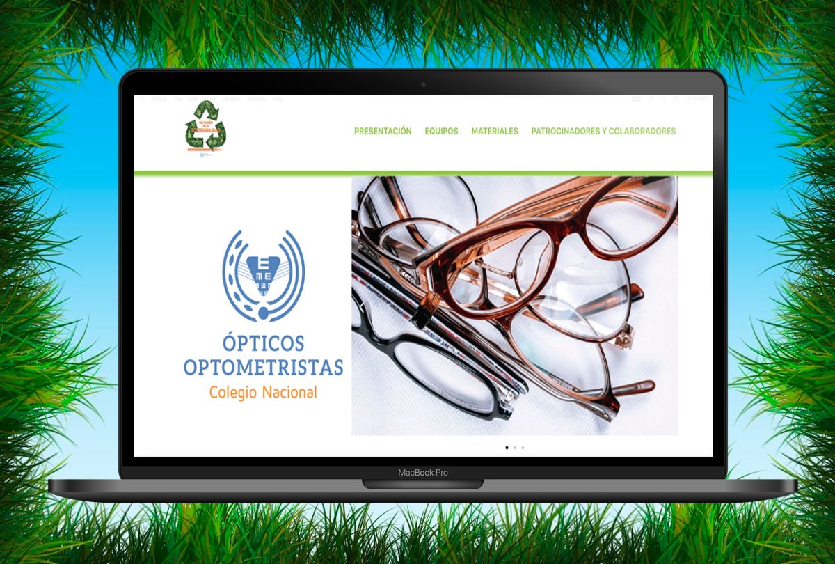 Desarrollo página web Campaña Optometría Sostenible